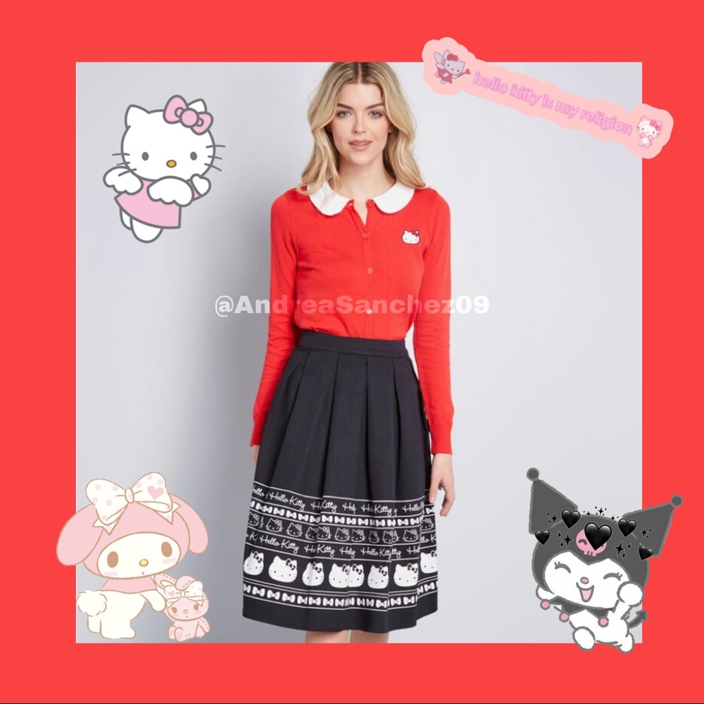 SOLD ModCloth for Hello Kitty A-Line Skirt 🐱❤️✨